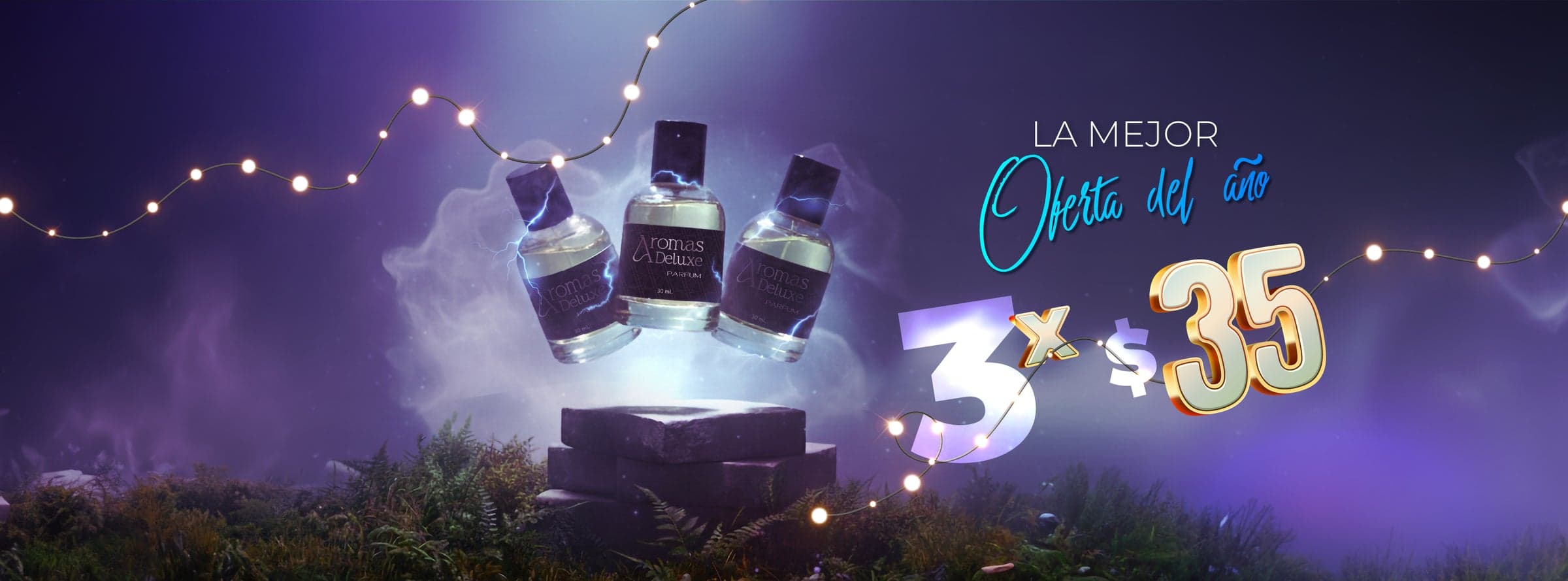 Promoción 3 botellas de 30ml por $35