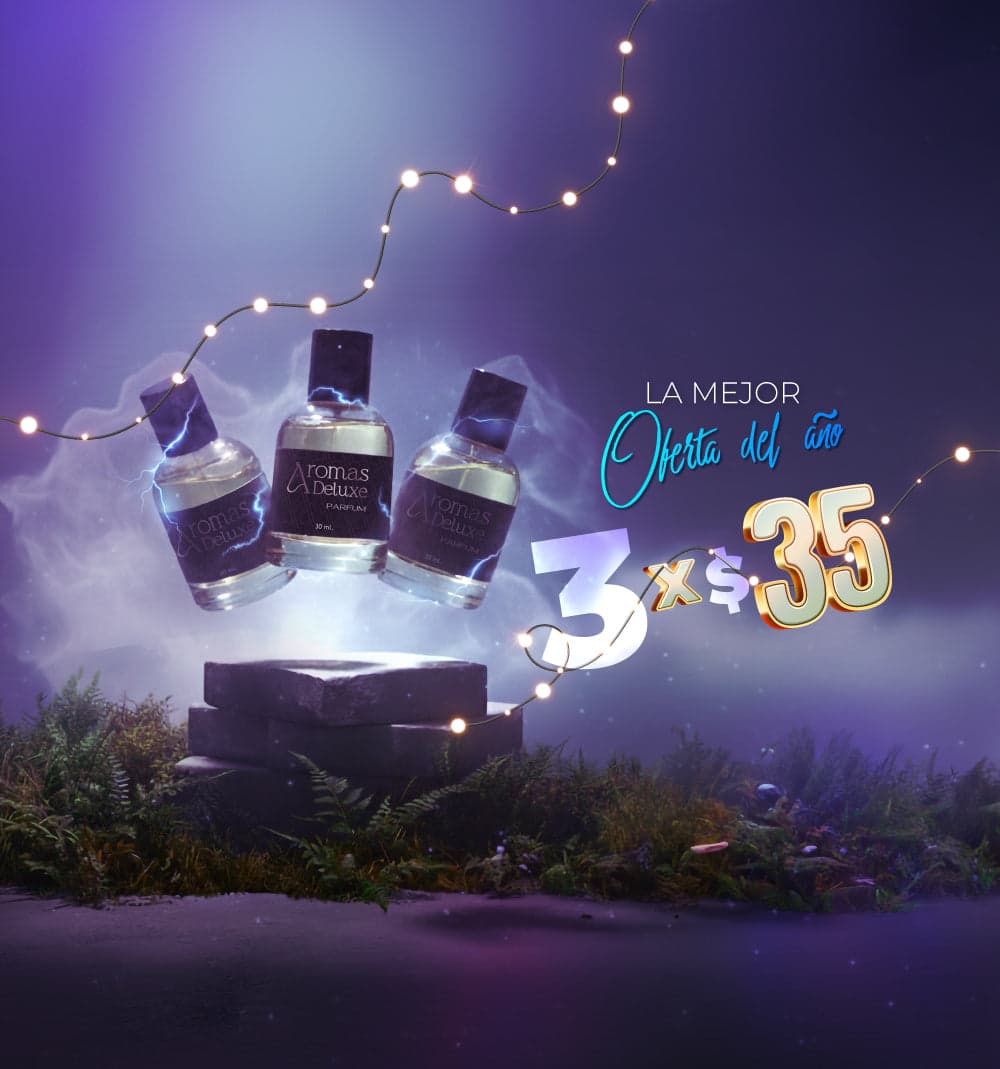 Promoción 3 botellas de 30ml por $35