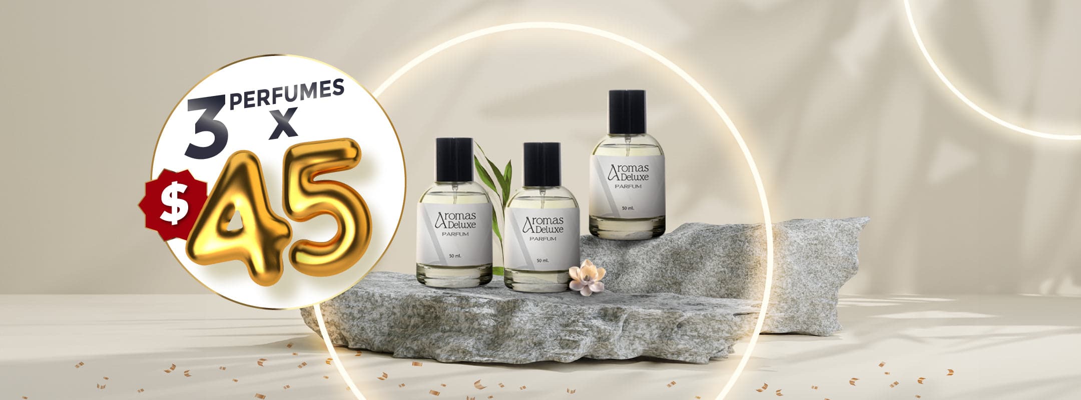 Promoción 3 perfumes por $45